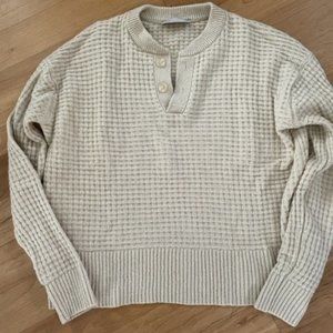 Everlane Recycled Cashmere Waffle Henley